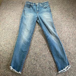 Madewell Womens Blue 10" High Rise Skinny Jeans Size 28
